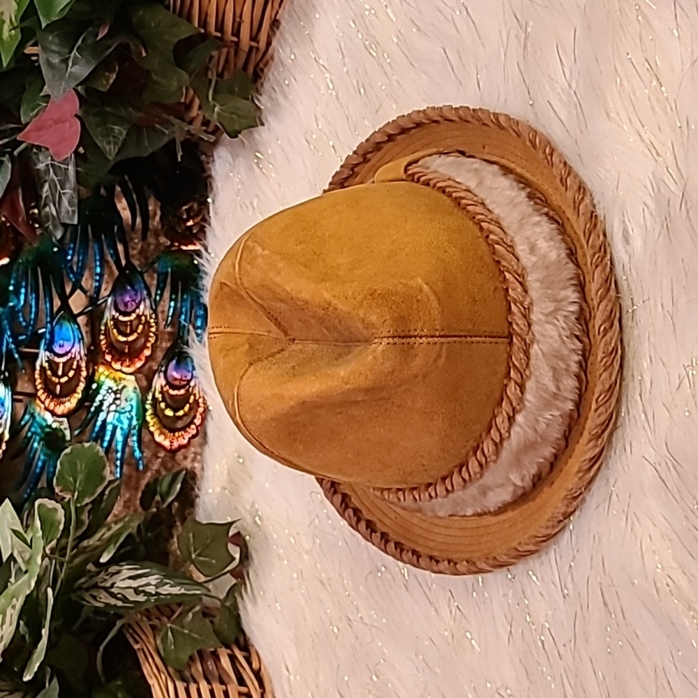 Crofut & Knapp Men's Suede  Vintage Trilby Hat Size 6 3/4